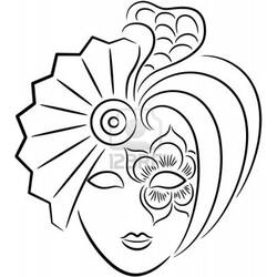 Mask (Objects) coloring page #120804 to print and color