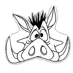 Mask (Objects) coloring page #120817 to print and color