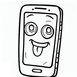 Phone (Objects) coloring page #192594 to print and color