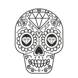 Skull (Objects) coloring page #181128 to print and color