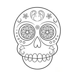 Skull (Objects) coloring page #181129 to print and color