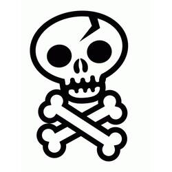 Skull (Objects) coloring page #181138 to print and color