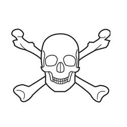 Skull (Objects) coloring page #181142 to print and color