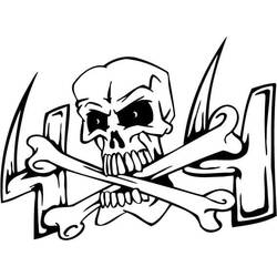 Skull (Objects) coloring page #181146 to print and color