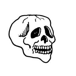 Skull (Objects) coloring page #204899 to print and color