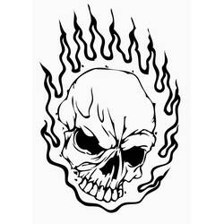 Skull (Objects) coloring page #204901 to print and color