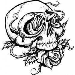 Skull (Objects) coloring page #204907 to print and color