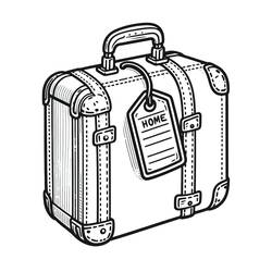Suitcase (Objects) coloring page #217432 to print and color