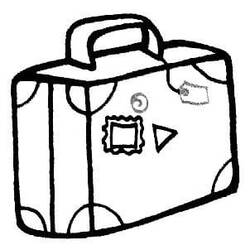 Suitcase (Objects) coloring page #217437 to print and color