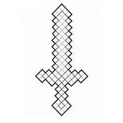 Sword (Objects) coloring page #187173 to print and color