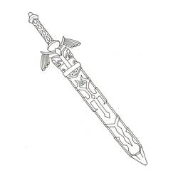 Sword (Objects) coloring page #187187 to print and color