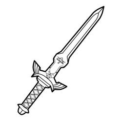 Sword (Objects) coloring page #187199 to print and color