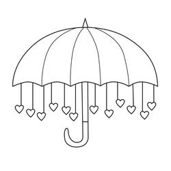Umbrella (Objects) coloring page #172732 to print and color