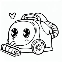 Vacuum Cleaner (Objects) coloring page #189311 to print and color