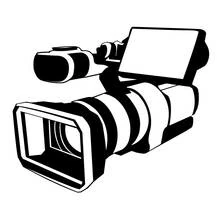 Video camera (Objects) coloring page #120129 to print and color