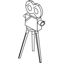 Video camera (Objects) coloring page #120304 to print and color
