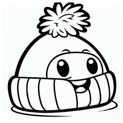 Winter Hat (Objects) coloring page #191284 to print and color