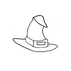 Witch Hat (Objects) coloring page #203993 to print and color