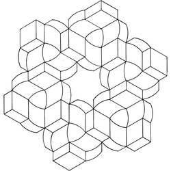 Optical Illusion - Free printable coloring pages