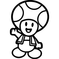 Toad (Video Games) coloring page #170228 to print and color
