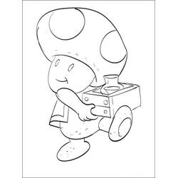 Toad (Video Games) coloring page #214966 to print and color