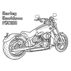 Harley-Davidson - Dibujos para colorear gratis