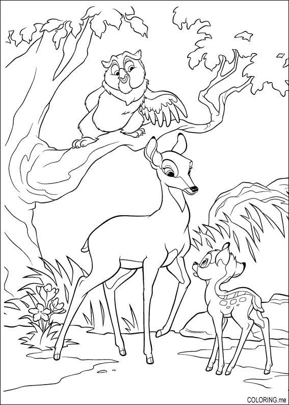Coloriage gratuit Biche #1094 de la collection Animaux à imprimer