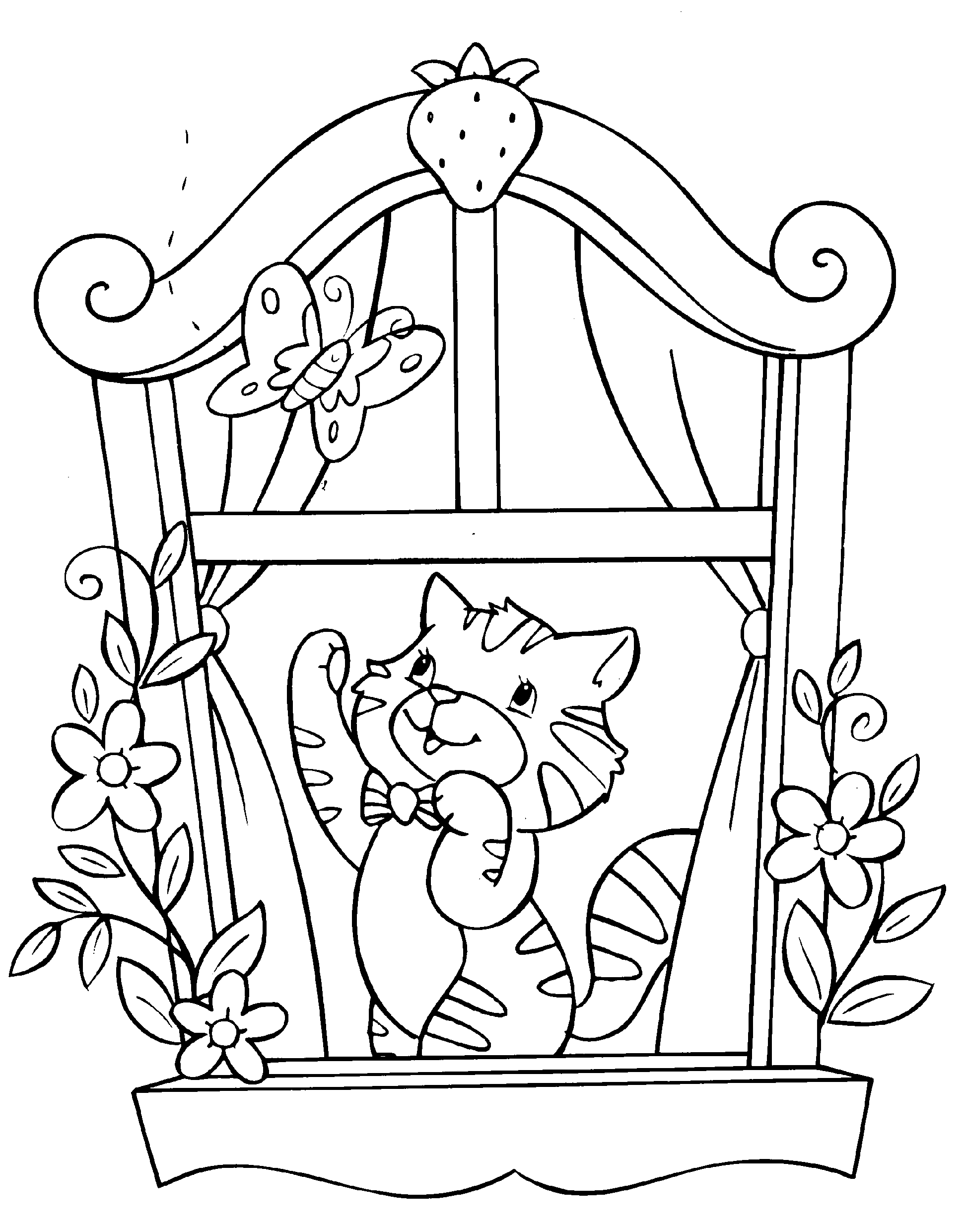 Coloriage gratuit Chat #1845 de la collection Animaux à imprimer