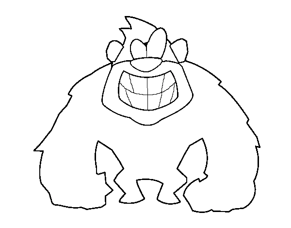 Coloriage gratuit Gorille #7548 de la collection Animaux à imprimer