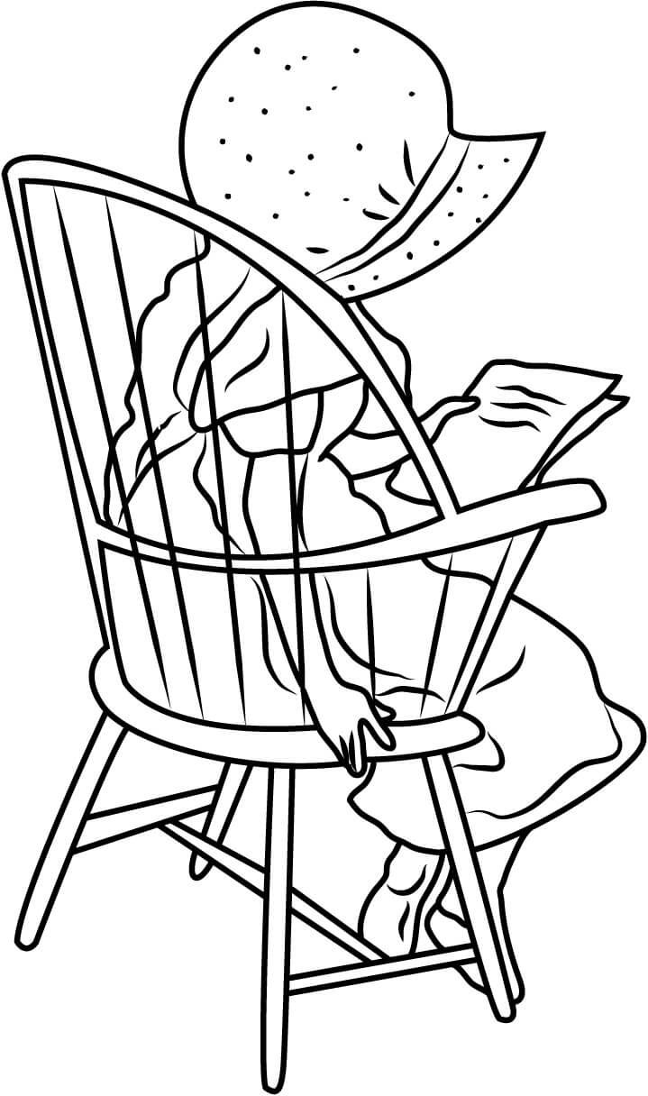 Coloriage gratuit Chaise #180488 de la collection Objets à imprimer