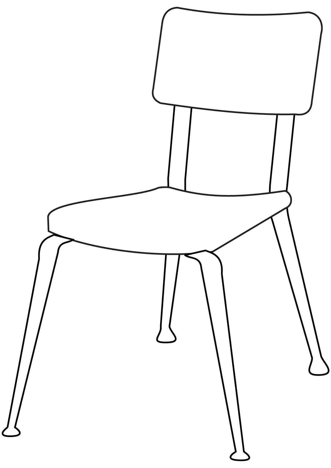 Coloriage gratuit Chaise #180497 de la collection Objets à imprimer