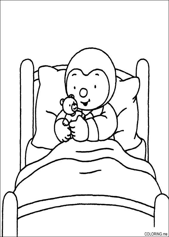 Coloriage gratuit Lit #168153 de la collection Objets à imprimer