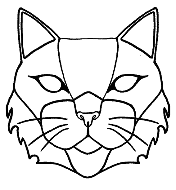 Coloriage gratuit Masque #120612 de la collection Objets à imprimer