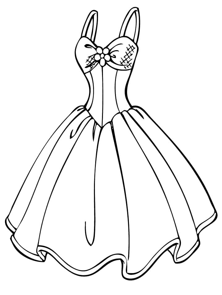 Coloriage gratuit Robe #186192 de la collection Objets à imprimer
