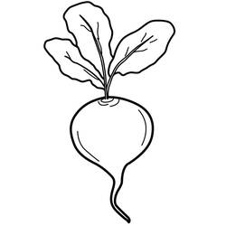 Coloriage Betterave (Alimentation et Nutrition) #213801 à imprimer et colorier
