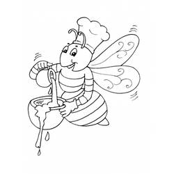 Coloriage Abeille (Animaux) #105 à imprimer et colorier