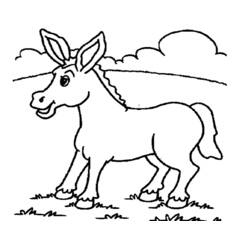 Âne - Coloriages gratuits à imprimer