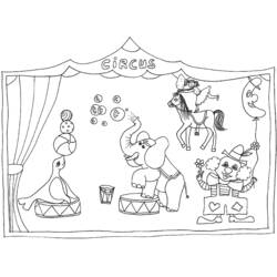 Coloriage Animaux de cirque (Animaux) #20952 à imprimer et colorier