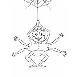 Coloriage Araignée (Animaux) #671 à imprimer et colorier