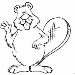 Coloriage Castor (Animaux) #1587 à imprimer et colorier