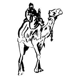 Coloriage Chameau (Animaux) #1755 à imprimer et colorier