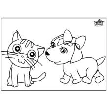 Coloriage Chat (Animaux) #1828 à imprimer et colorier