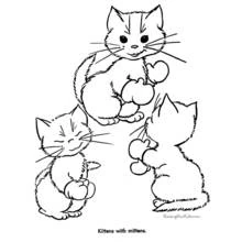 Coloriage Chaton (Animaux) #18061 à imprimer et colorier