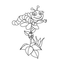 Coloriage Chenille (Animaux) #18296 à imprimer et colorier