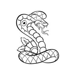 Coloriage Cobra (Animaux) #3255 à imprimer et colorier