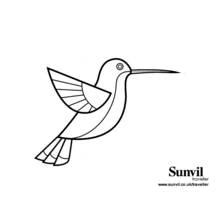 Coloriage Colibri (Animaux) #3792 à imprimer et colorier