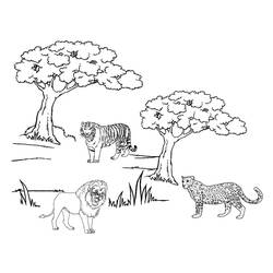 Coloriage Guépard (Animaux) #8005 à imprimer et colorier