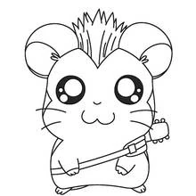 Coloriage Hamster (Animaux) #8070 à imprimer et colorier