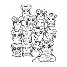 Coloriage Hamster (Animaux) #8099 à imprimer et colorier