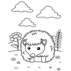 Coloriage Hérisson (Animaux) #190606 à imprimer et colorier